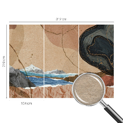 Vlies-Fototapete fürs Kinderzimmer mit abstrakter Landschaft als Motiv
