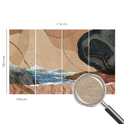 Vlies-Fototapete fürs Kinderzimmer mit abstrakter Landschaft als Motiv