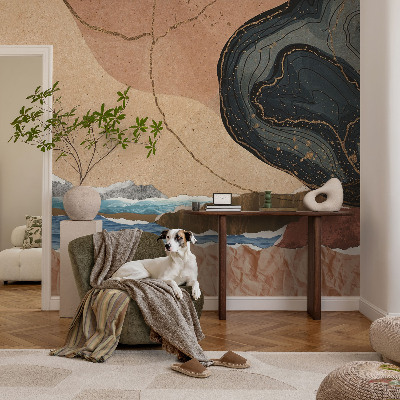 Vlies-Fototapete fürs Kinderzimmer mit abstrakter Landschaft als Motiv