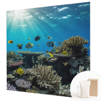 Vlies-Fototapete fürs Schlafzimmer mit einem Motiv der Unterwasserwelt