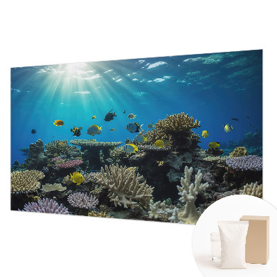 Vlies-Fototapete fürs Schlafzimmer mit einem Motiv der Unterwasserwelt