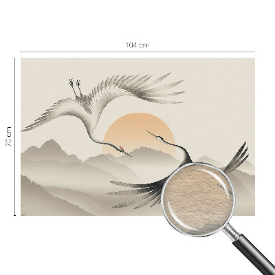 Bedruckte Vlies-Fototapete mit Motiv Ostkräne
