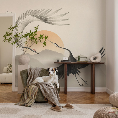 Bedruckte Vlies-Fototapete mit Motiv Ostkräne