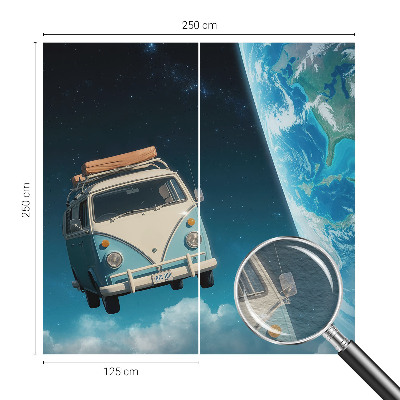 Moderne Vlies-Fototapete mit einem Raumfahrtmotiv