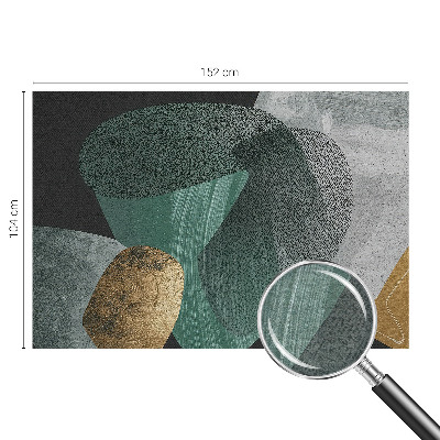 Wand-Fototapete mit abstrakten geometrischen Formen