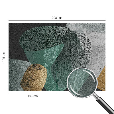 Wand-Fototapete mit abstrakten geometrischen Formen