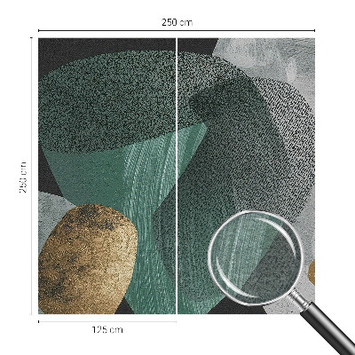 Wand-Fototapete mit abstrakten geometrischen Formen