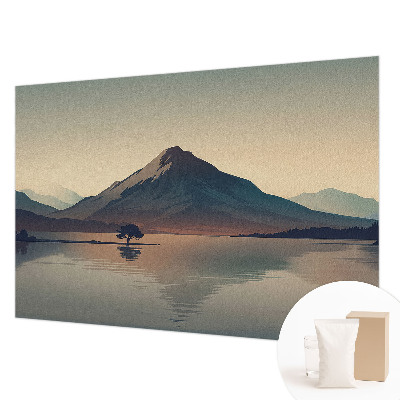 Dekorative Wand-Fototapete mit einer Berglandschaft