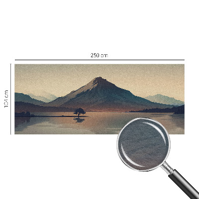 Dekorative Wand-Fototapete mit einer Berglandschaft