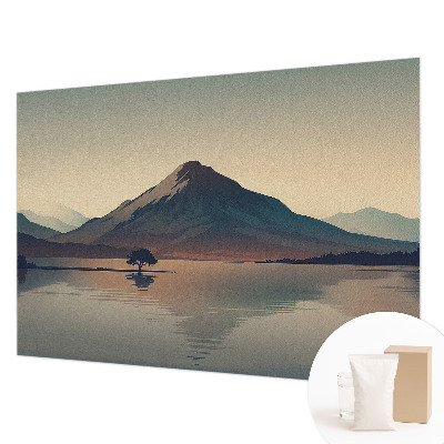 Dekorative Wand-Fototapete mit einer Berglandschaft