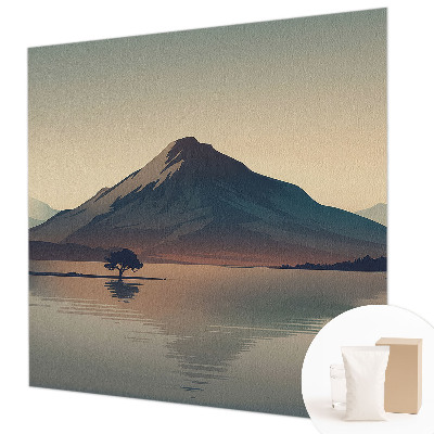 Dekorative Wand-Fototapete mit einer Berglandschaft