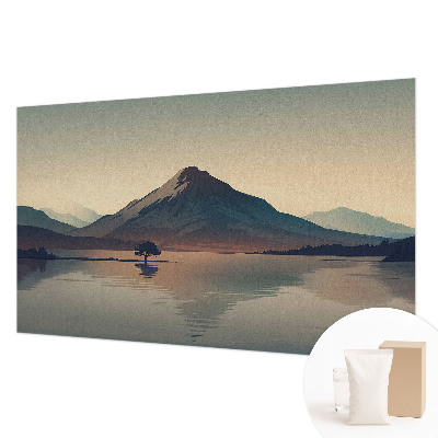 Dekorative Wand-Fototapete mit einer Berglandschaft