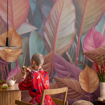 Fototapete fürs Kinderzimmer Bunte Blätter