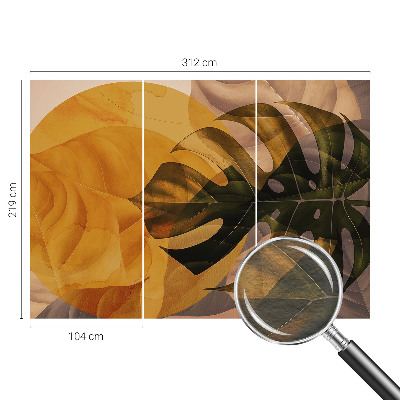 Motivtapete aus Vlies Abstrakte Blätter