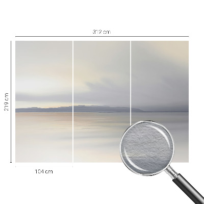 Fototapete fürs Wohnzimmer mit einer harmonischen Landschaft als Motiv