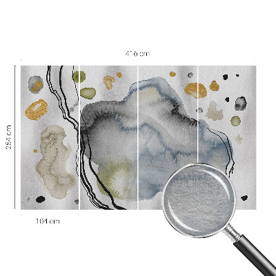 Fototapete aus Vlies mit abstrakter Aquarellmalerei als Motiv