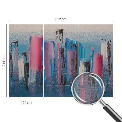 Vlies-Fototapete fürs Schlafzimmer mit abstrakten Streifen