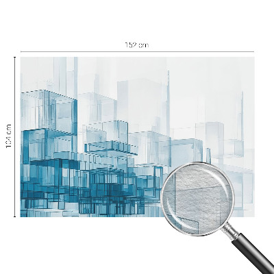 Vlies-Fototapete nach Maß mit transparentem Würfelmotiv