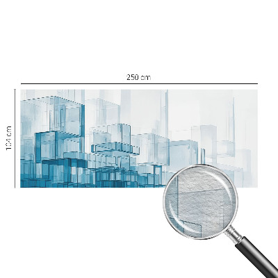 Vlies-Fototapete nach Maß mit transparentem Würfelmotiv