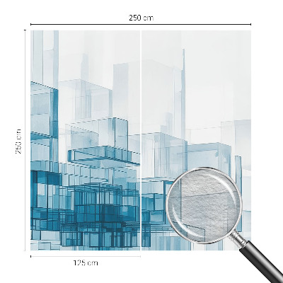 Vlies-Fototapete nach Maß mit transparentem Würfelmotiv
