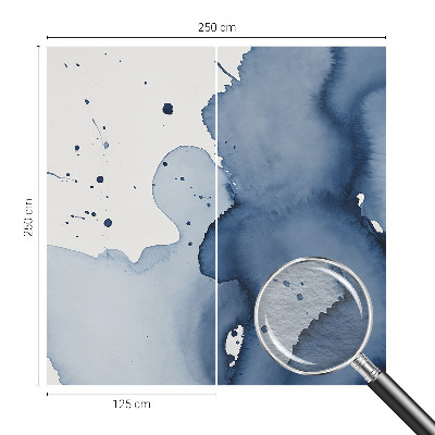 Vliestapete fürs Schlafzimmer Marineblaue Farbtupfer