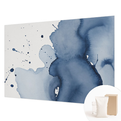 Vliestapete fürs Schlafzimmer Marineblaue Farbtupfer