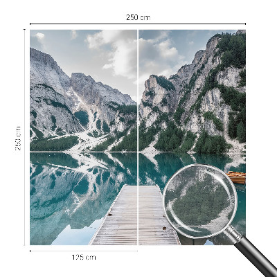 Moderne Vlies-Fototapete mit Bergpanorama