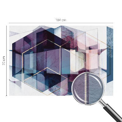 Wand-Fototapete mit geometrischem Würfelmotiv