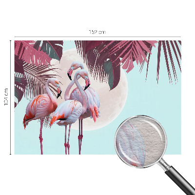 Dekorative Wand-Fototapete mit einem Motiv exotischer Vögel