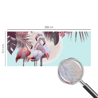 Dekorative Wand-Fototapete mit einem Motiv exotischer Vögel