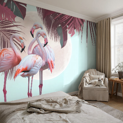 Dekorative Wand-Fototapete Exotische Vögel