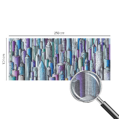 Fototapete fürs Wohnzimmer Wolkenkratzer der Stadt