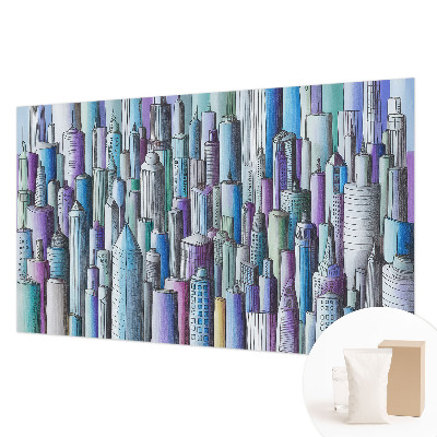 Fototapete fürs Wohnzimmer Wolkenkratzer der Stadt