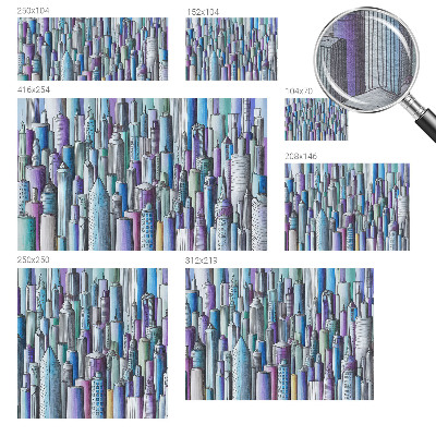 Fototapete fürs Wohnzimmer Wolkenkratzer der Stadt