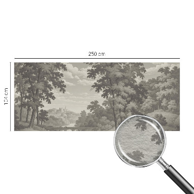 Fototapete aus Vlies Burg und Brücke