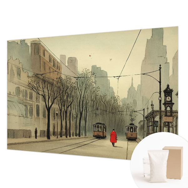 Vlies-Fototapete fürs Schlafzimmer mit urbanem, symmetrischem Motiv