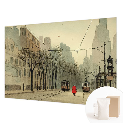 Vlies-Fototapete fürs Schlafzimmer mit urbanem, symmetrischem Motiv