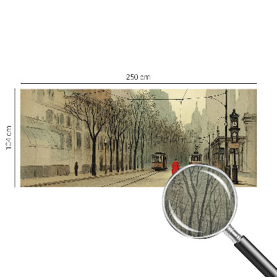 Vlies-Fototapete fürs Schlafzimmer mit urbanem, symmetrischem Motiv