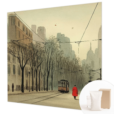 Vlies-Fototapete fürs Schlafzimmer mit urbanem, symmetrischem Motiv