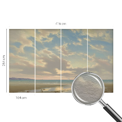 Vliestapete fürs Wohnzimmer Ein ruhiges Ufer