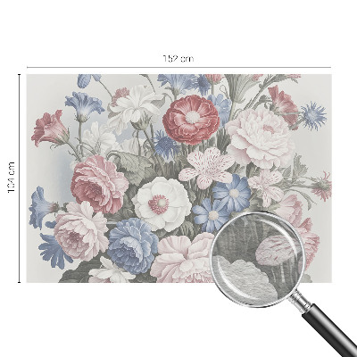 Bedruckte Vlies-Fototapete mit einem bunten Blumenstrauß
