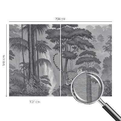 Moderne Vlies-Fototapete Tropischer Dschungel