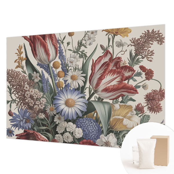 Wand-Fototapete mit Motiv eines Blumenstraußes