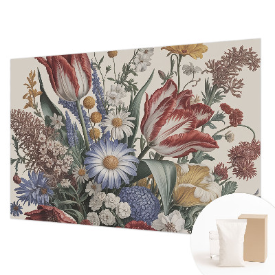 Wand-Fototapete mit Motiv eines Blumenstraußes