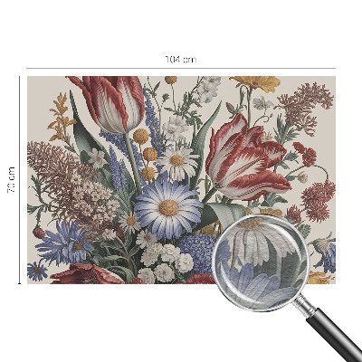 Wand-Fototapete mit Motiv eines Blumenstraußes