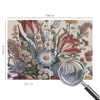 Wand-Fototapete mit Motiv eines Blumenstraußes