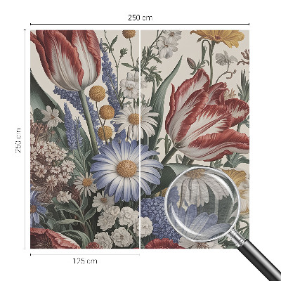 Wand-Fototapete mit Motiv eines Blumenstraußes