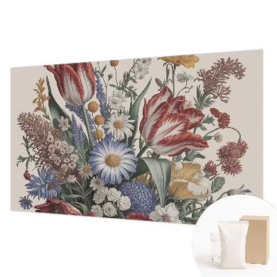 Wand-Fototapete mit Motiv eines Blumenstraußes