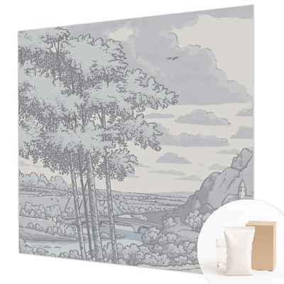 Dekorative Wand-Fototapete Märchenhafte Landschaft