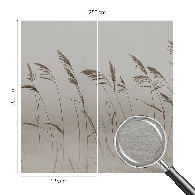 Fototapete nach Maß Gräser im Nebel